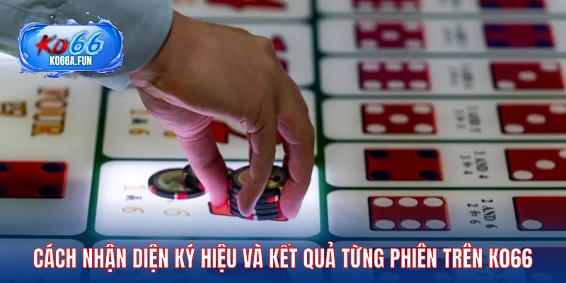 Nhận diện ký hiệu và kết quả từng phiên trên KO66