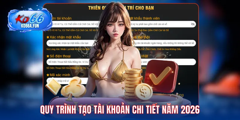 Quy trình tạo tài khoản chi tiết năm 2026
